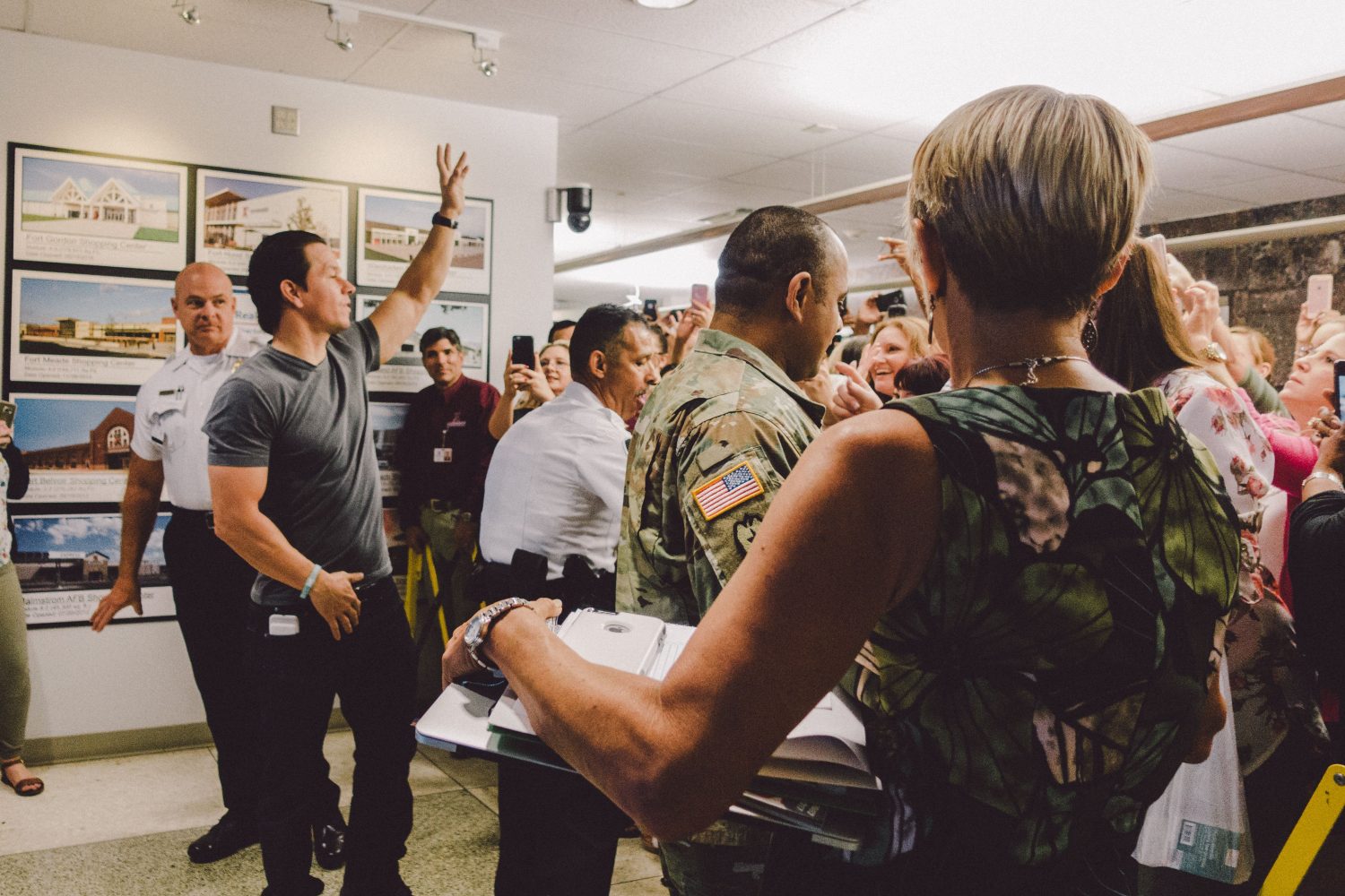 HQ visit1 Wahlburg at HQ