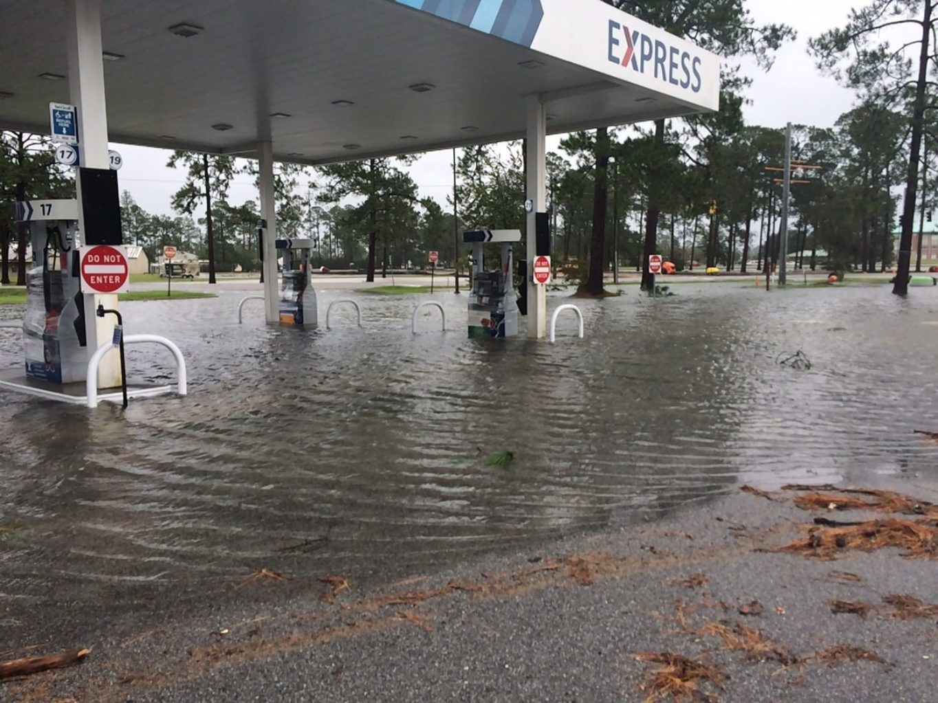 Fort Stewart flooded express Fort Stewart General Manager Amanda Hatfield took photos of a flooded Express.