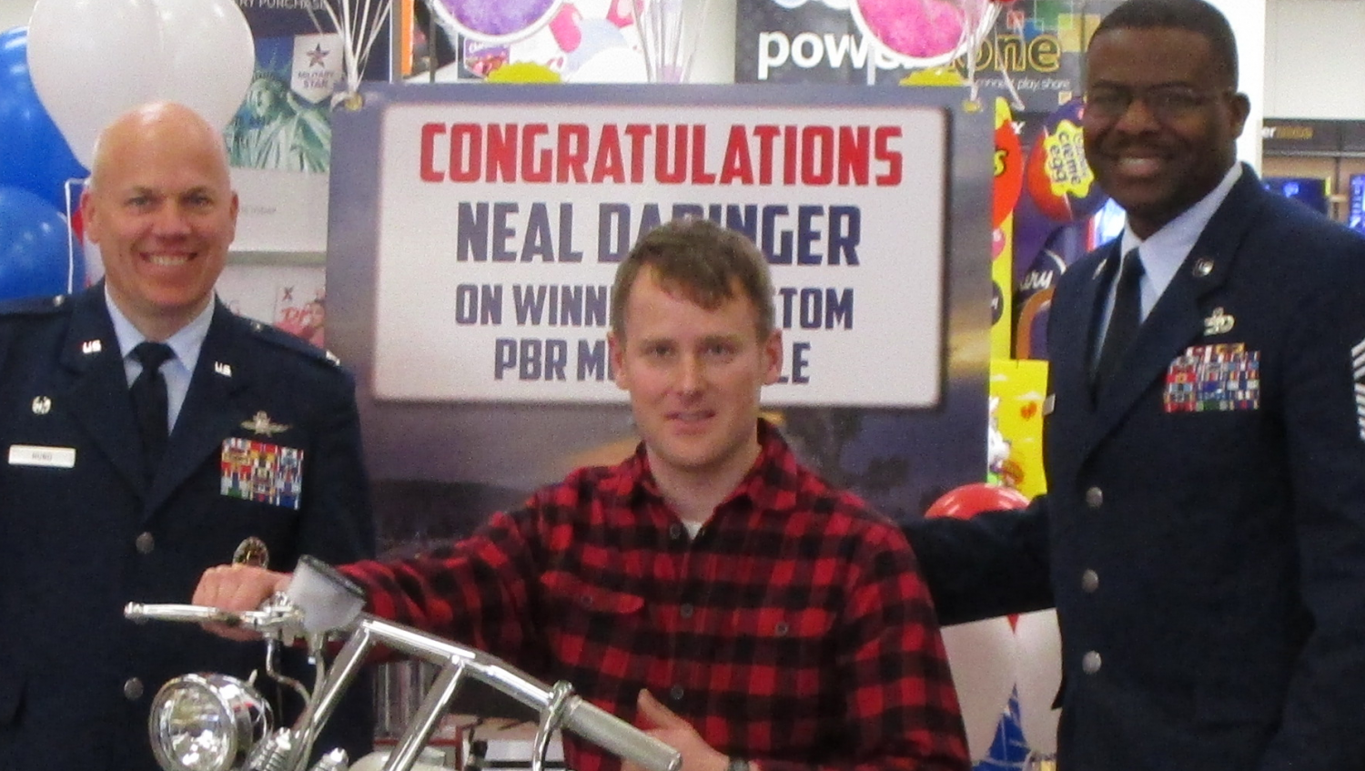 Motorcycle Congratulations on winning a PBR Motorcycle