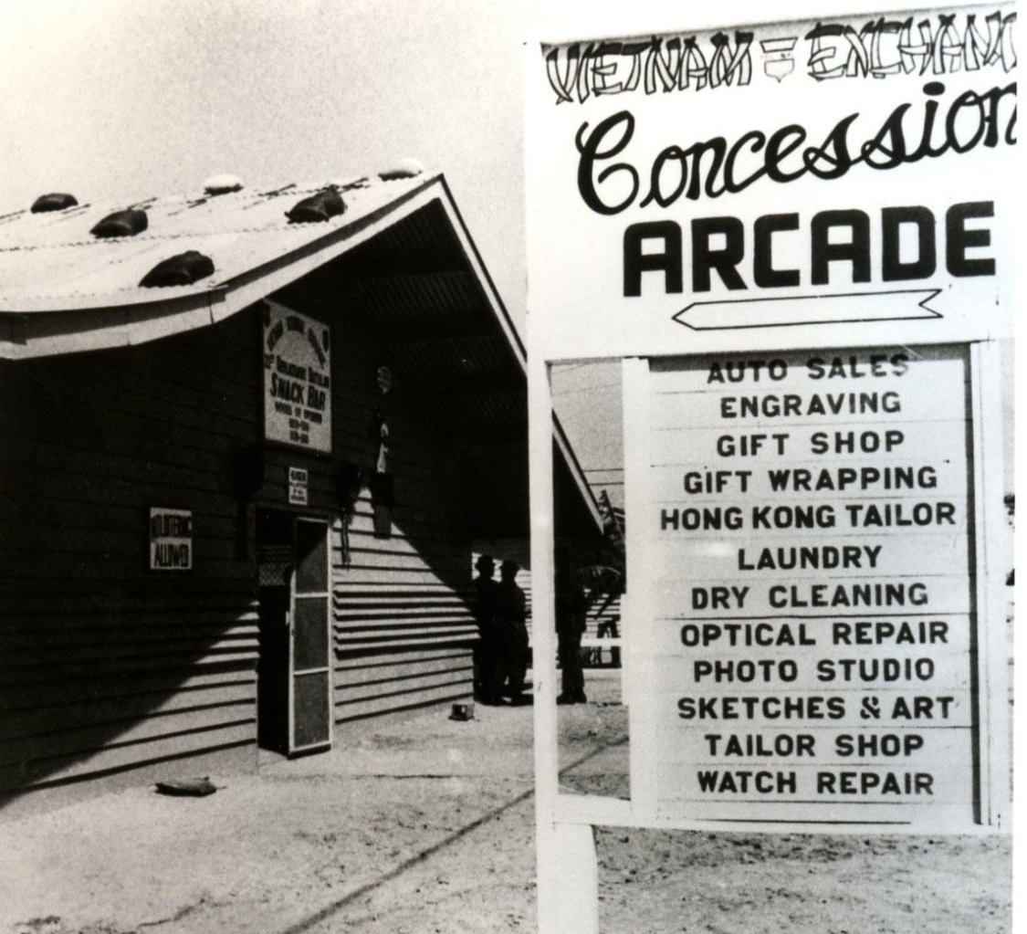 VietnamConcessions 1,800. The number of concessions AAFES' Vietnam Regional Exchange operated in the country, usually with local nationals. The top 10 by number of outlets were laundries, barber shops, gift shops, tailor/alterations, custom tailors, photo finishing, engraving & rubber stamping, car sales, jewelry and embroidery.