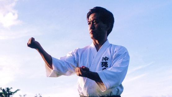 Screen Shot 2018-09-25 at 2.25.03 PM Butler Express Manager Toru Kiyan practices a basic style of Okinawa Kempo called “Seisan.”