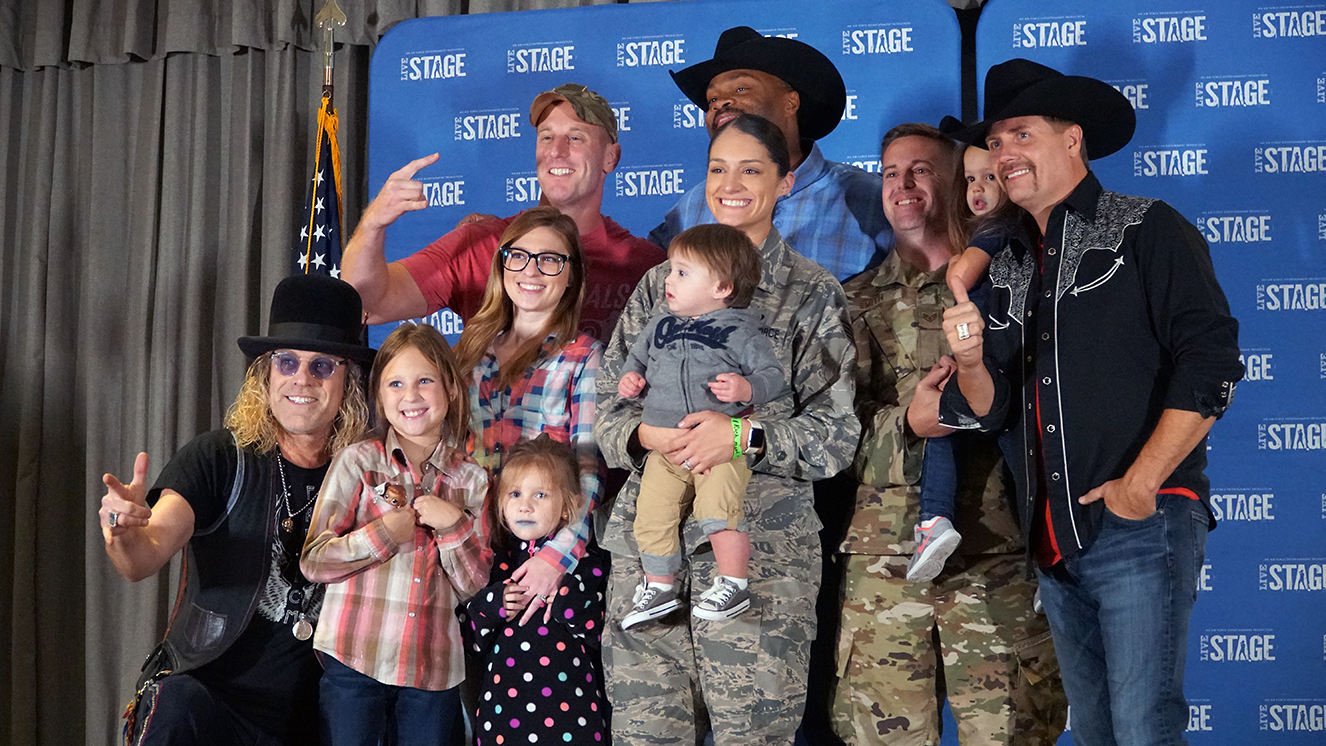 HurtlburtField Country music act Big and Rich met with Airmen and their families and recorded a Veterans online shopping benefit for the Exchange’s social media channels prior to their concert at Hurlburt Field on Oct. 26