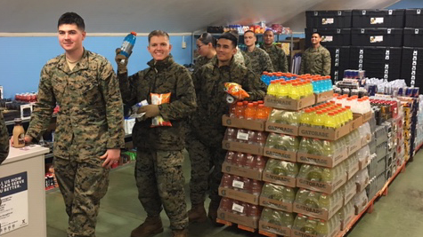 IMG_0554 U.S. Marines buy drinks and food at the new Express at their isolated camp in northern Norway.
