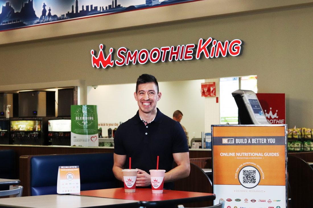 10 Be Fit Roy_ The Exchange is helping Soldiers, Airmen and their families take the guesswork out of eating on the go at food courts worldwide. Warfighters and families can visit the BE FIT section of the Exchange’s Hub page, ShopMyExchange.com/Community, to see nutrition videos from BE FIT ambassador Roy Montez, pictured.