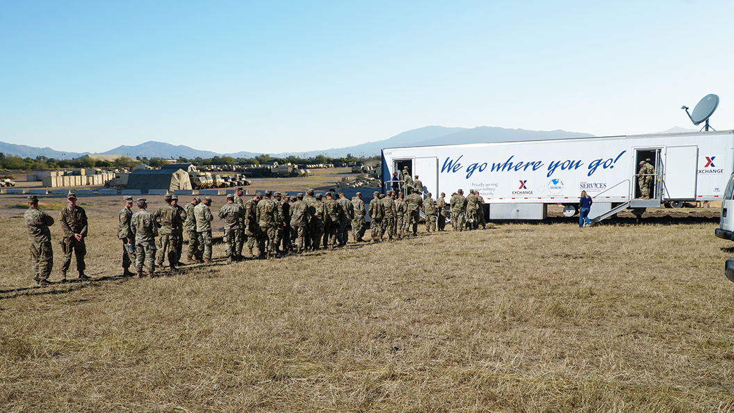MFE_Resiliency Line of Soldiers at MFE in Donna, Texas'