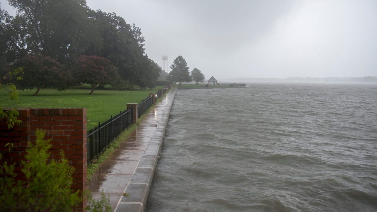 JBLangleyEustis Water rises near Virginia's Langley AFB in the wake of Hurricane Dorian.