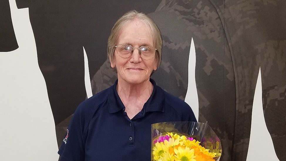 Mary Dungan Though the Exchange has suspended measuring service members for uniforms to comply with physical distancing recommendations, Mary Dungan is continuing to fulfill the JB McGuire-Dix-Lakehurst community’s uniform needs.