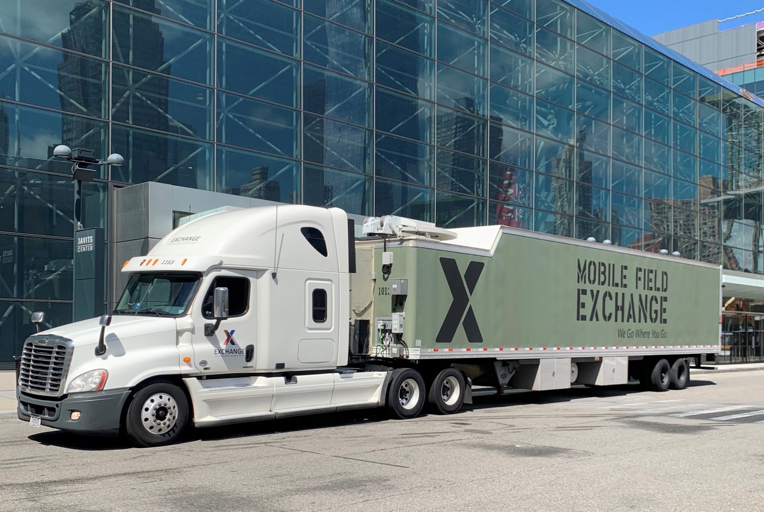 NYC MFE Arrival “It was pretty amazing driving the MFE into the city," said Exchange logistics driver Eddie Hill. "People on the street were clapping and waving. It made me feel proud that I was able to play a part in giving something back to those who are the real heroes.”