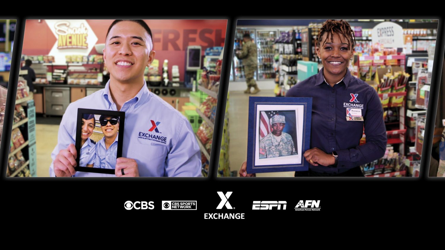 National Ads for Football Season_EPImage <b>Kris Cubacub, left, and Roneice Hines will be among Exchange associates appearing in national TV ads during college football games this fall.