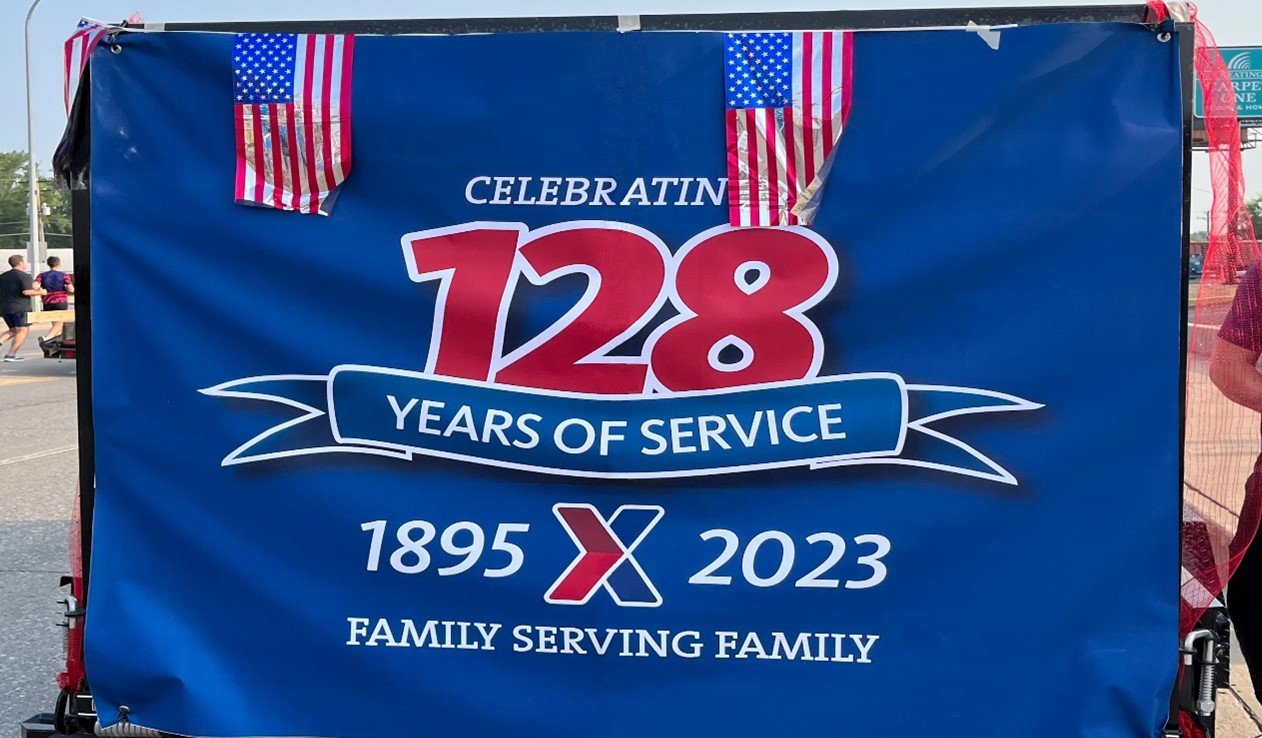 Minot 128th anniversary float Minot 128th anniversary float
