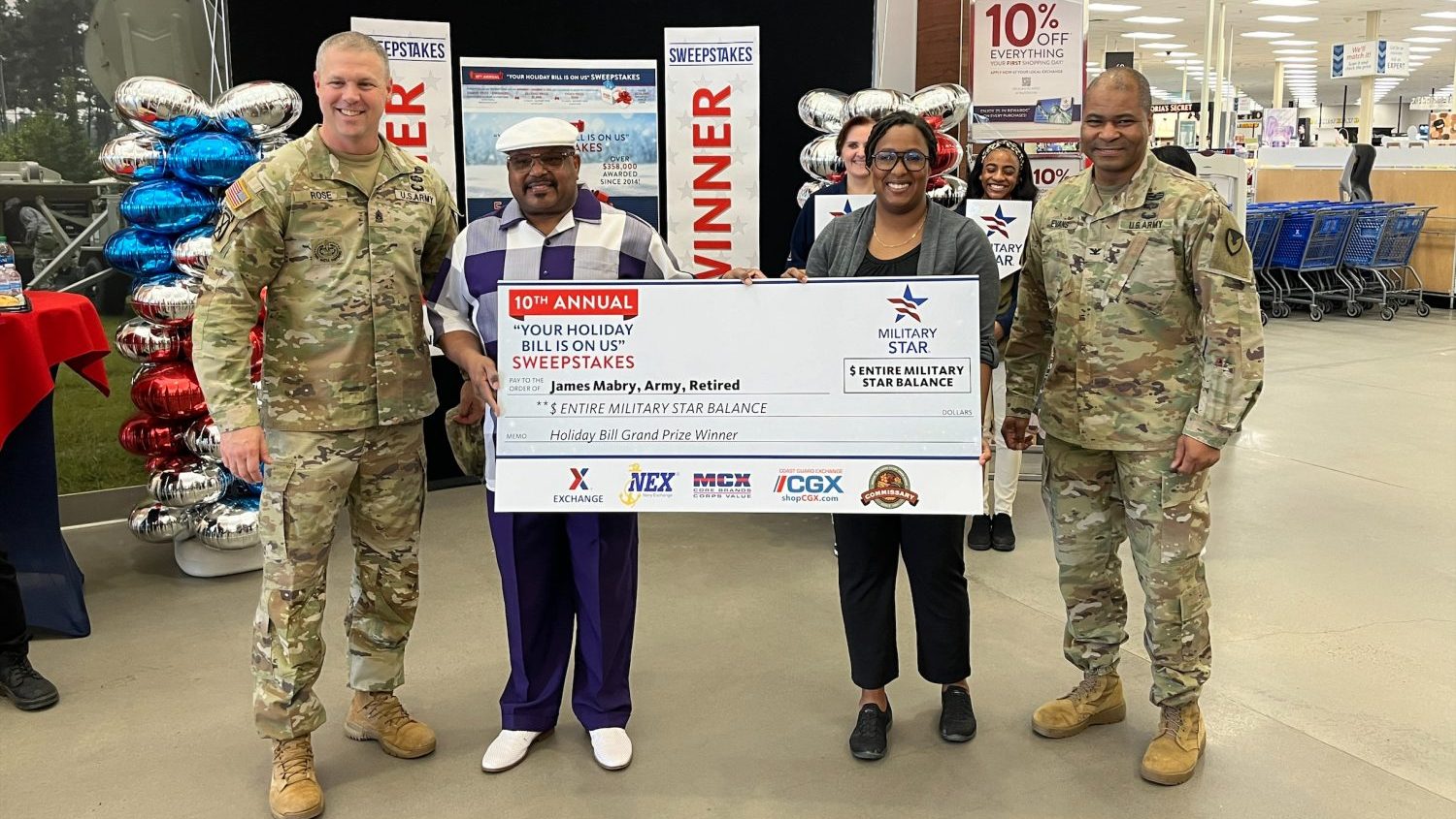 Fort Eisenhower PX winner 1 Fort Eisenhower PX winner 1