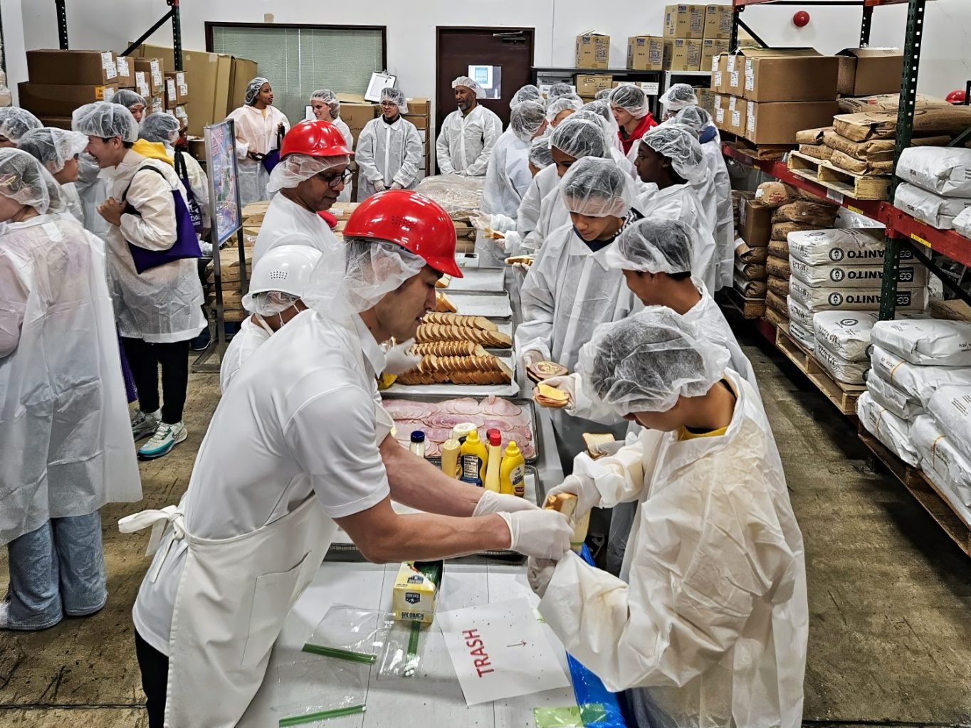 Yokota immersion tour_bakery <b>Satoru Ogino (Bakery Plant Manager) Back: Thomas Duplessis (Asst Bakery Plant Manager)</b>