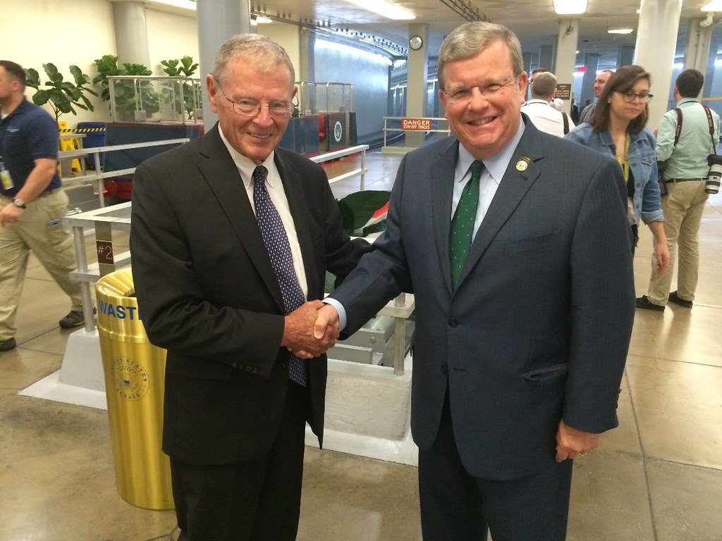 Exchange Director/CEO Tom Shull with Senator Jim Inhofe.