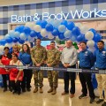 Ribbon-cutting at Fort Liberty Exchange Bath & Body Works.