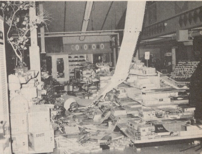 <b>smashed merchandise filled the aisles.</b>