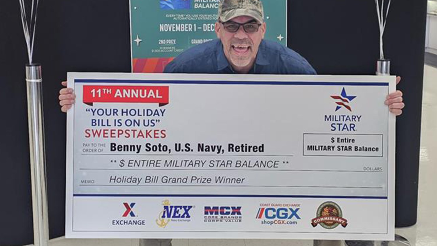 Navy Retired Petty Officer 1st Class Benny Soto, Air Force Academy Exchange