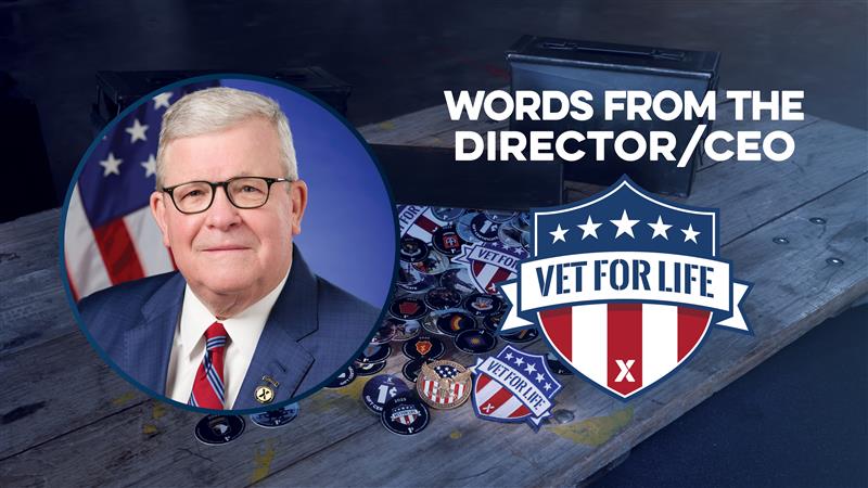 Photo of Tom Shull with text: Words From the Director/CEO.