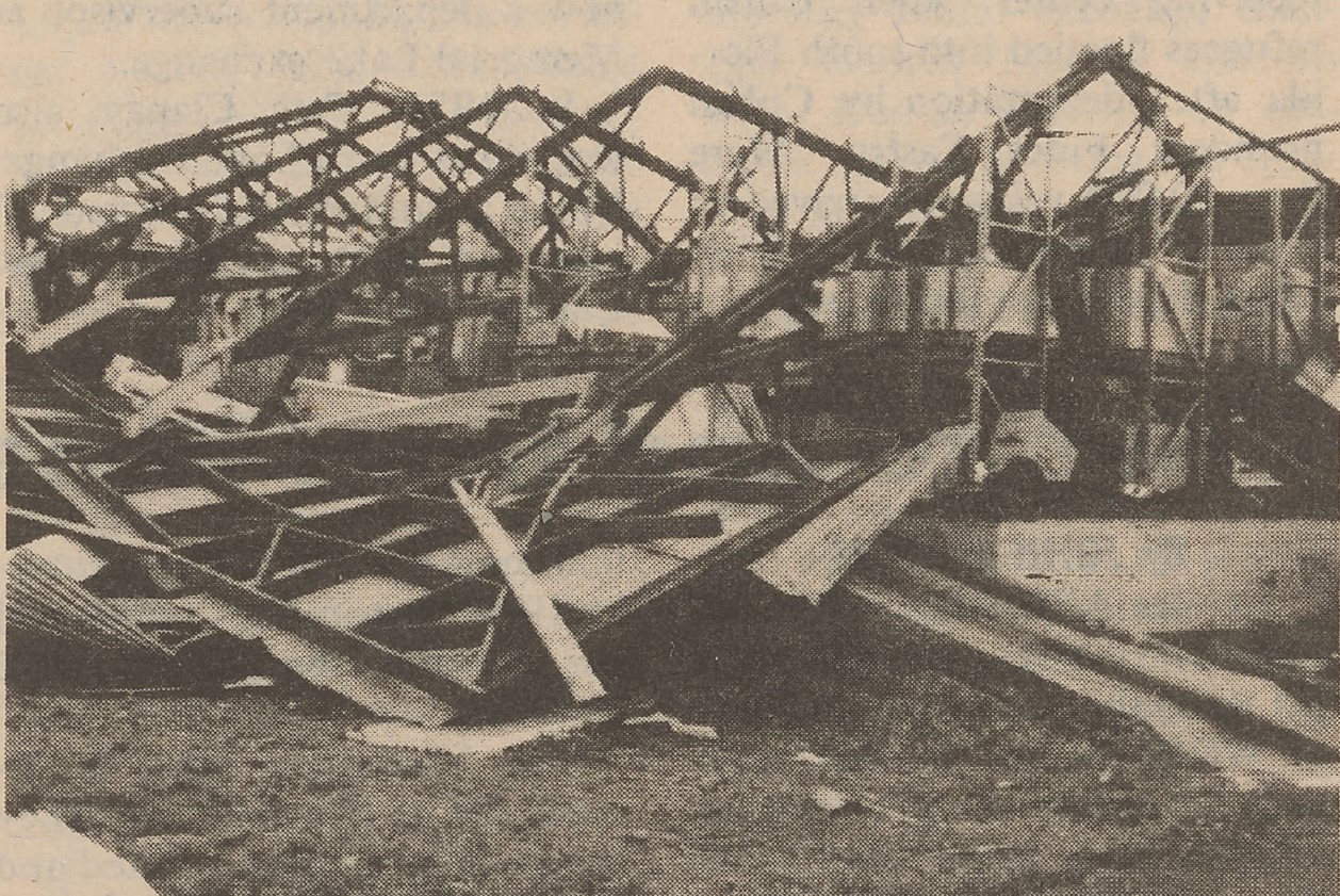 Demolished building.