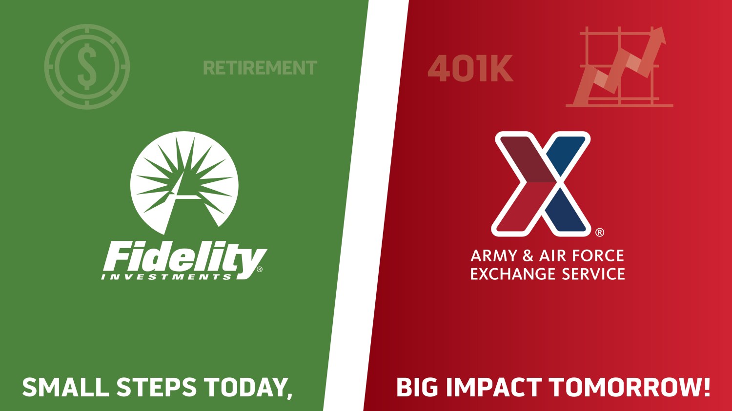 Graphic: Fidelity Investments logo alongside Exchange logo.