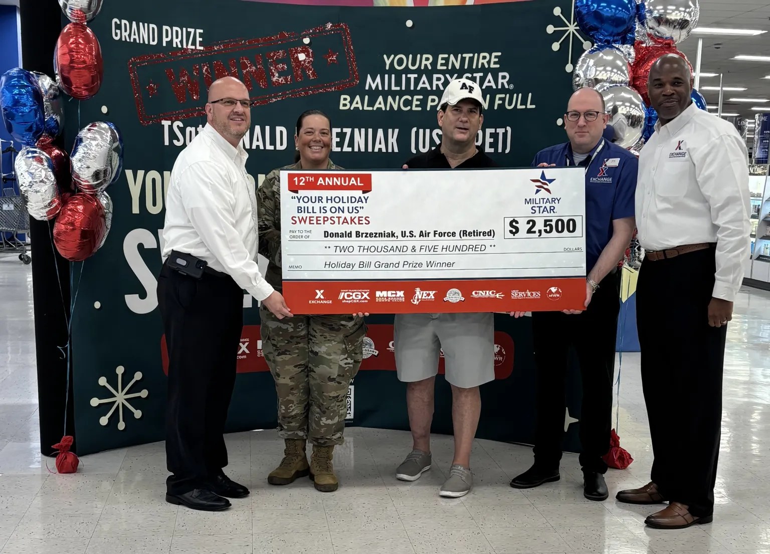 MILITARY STAR Awards More Than $40,000 in Your Holiday Bill is on Us Sweepstakes