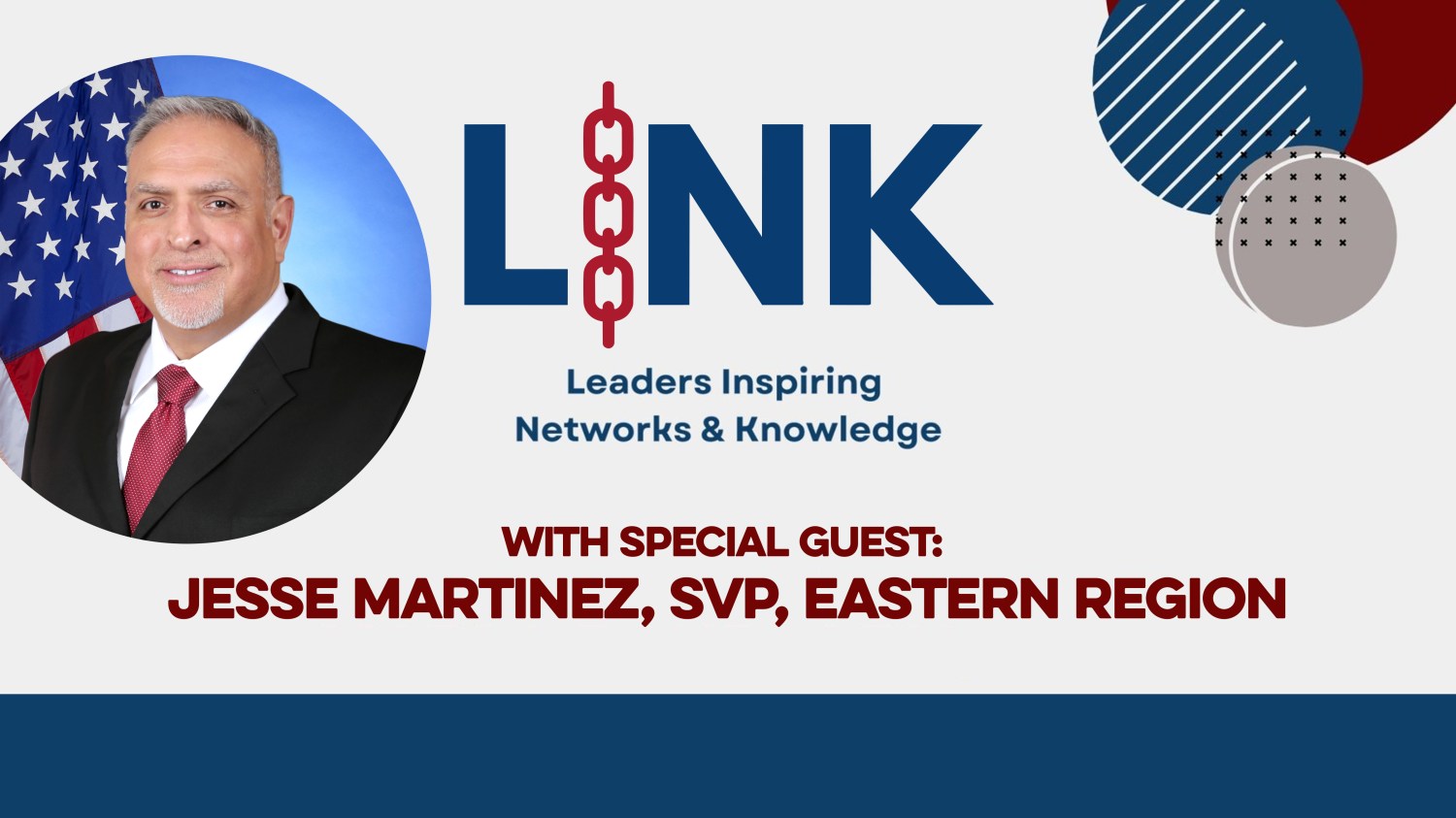 Jesse Martinez head shot with LINK logo (the I is a chain)