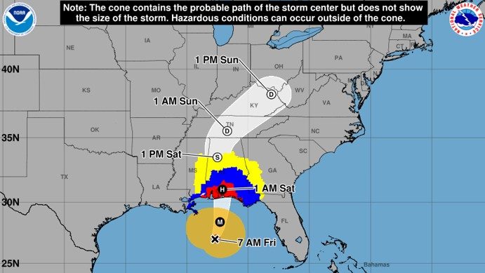 Storm map