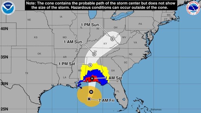 Storm map